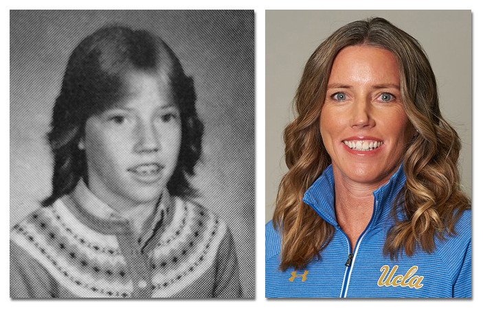 Middle school photo and current UCLA staff photo of Amanda Cromwell